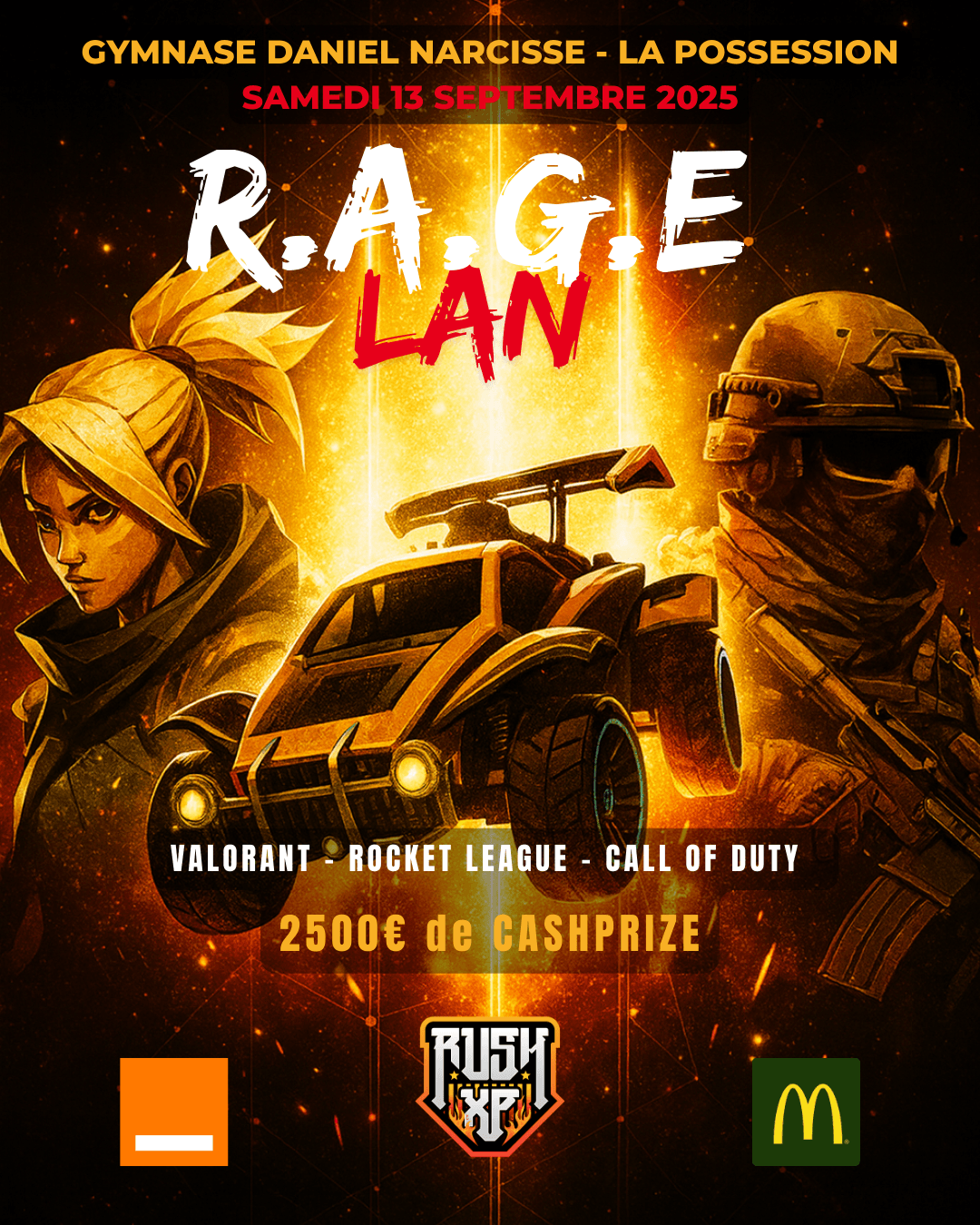 R.A.G.E LAN: le rendez-vous gaming incontournable à La Possession